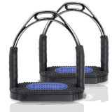 Herm. Sprenger Bow balance stirrups, stainless steel, anthracite, 12 cm - HorseworldEU