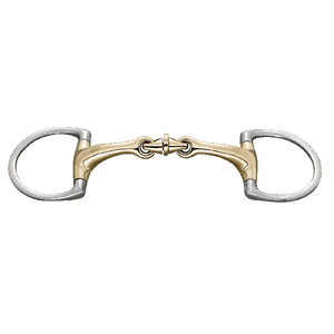 Herm. Sprenger Dynamic RS WH ultra eggbut bit with D-shaped rings 16 mm double jointed Sensogan 40428 - HorseworldEU
