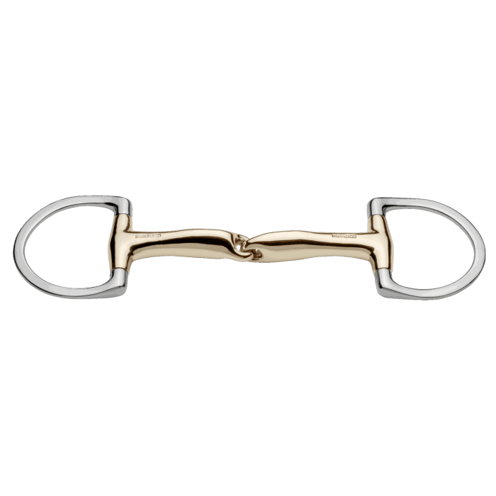 Herm. Sprenger novocontact eggbut bit with D-shaped rings 14 mm single jointed sensogan 40343 - HorseworldEU