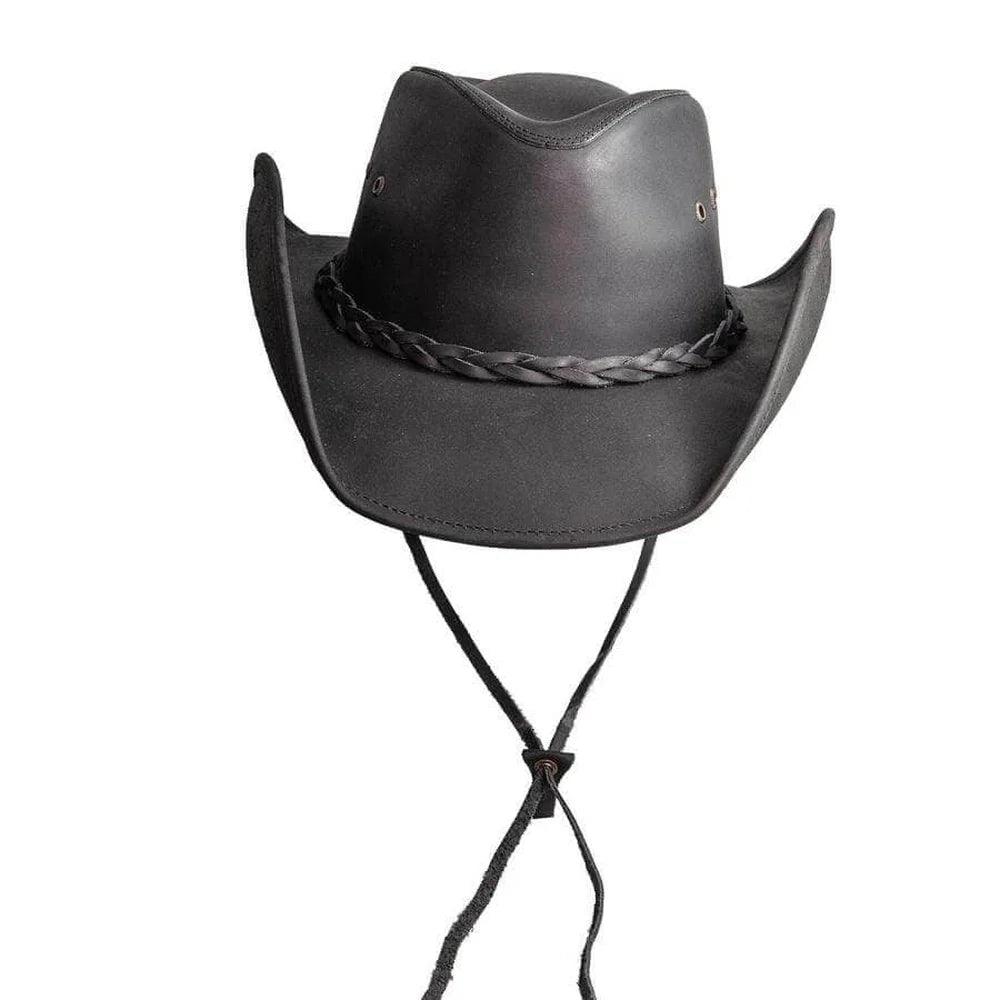 American hat makers Hollywood | Womens Leather Cowgirl Hat