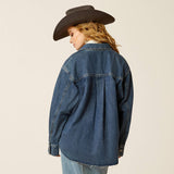 Ariat denim shirt jacket for women