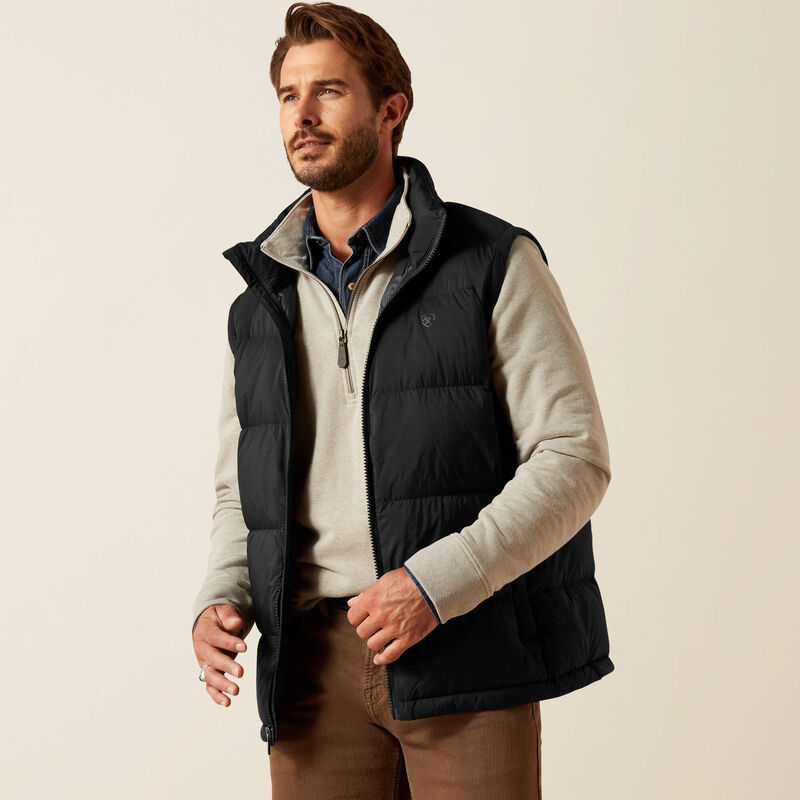 Ariat ultra puff down vest for men
