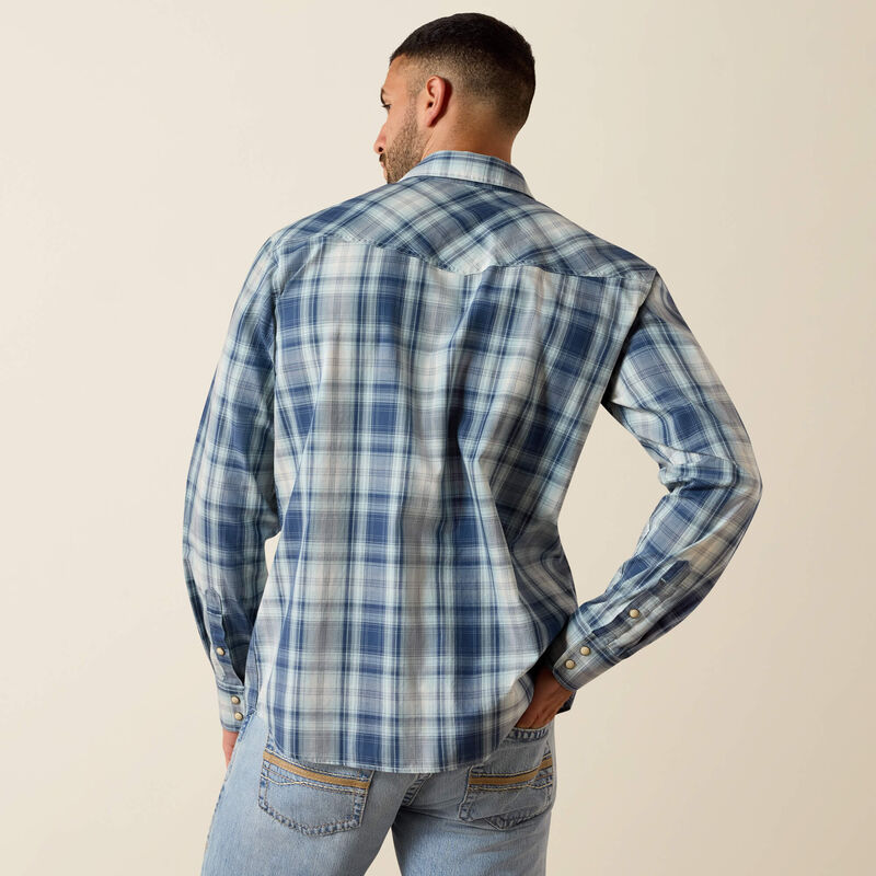 Ariat retro heathcliff fitted western snap shirt