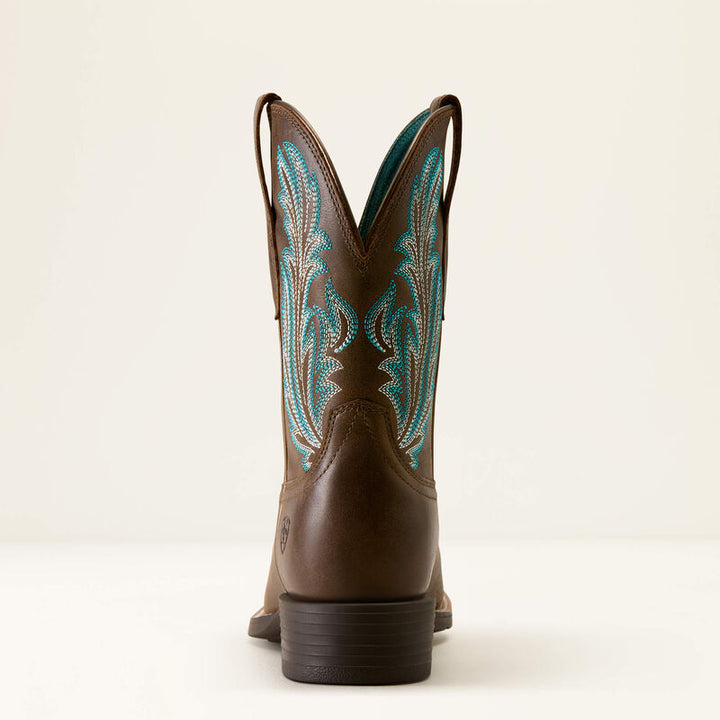 Ariat Round Up Filly Westernstiefel mit breiter, eckiger Zehenpartie für Damen