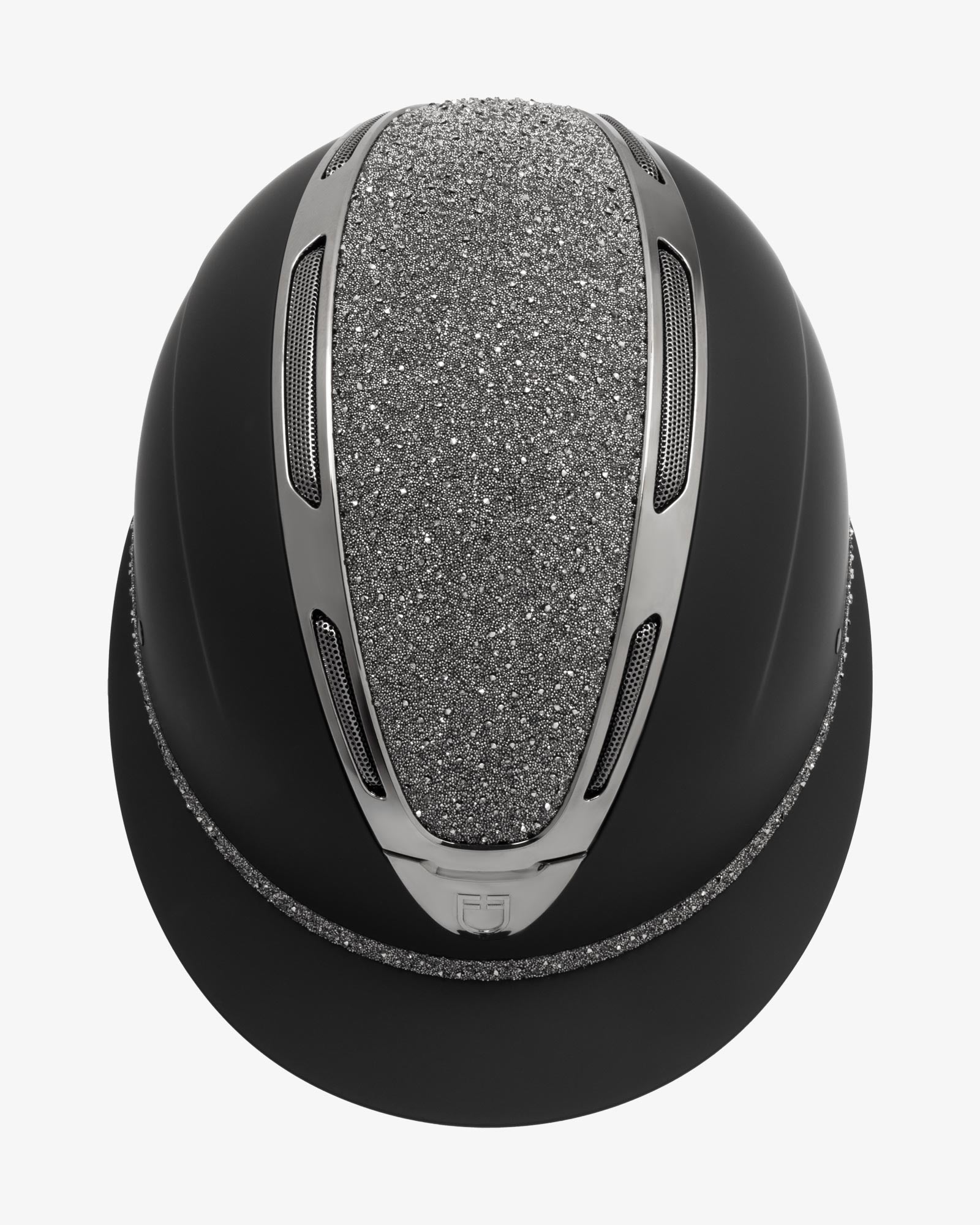 Equestro Women's Apocalypse helmet matte shell and rhinestones homologation EN 1384-2023 etw 02017