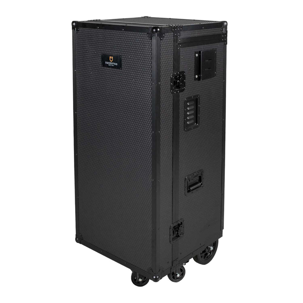 Equestro black hardware saddle cabinet ETS 02101