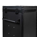 Equestro black hardware saddle cabinet ETS 02101