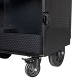 Equestro black hardware saddle cabinet ETS 02101