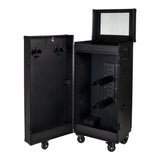 Equestro black hardware saddle cabinet ETS 02101
