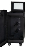 Equestro black hardware saddle cabinet ETS 02101