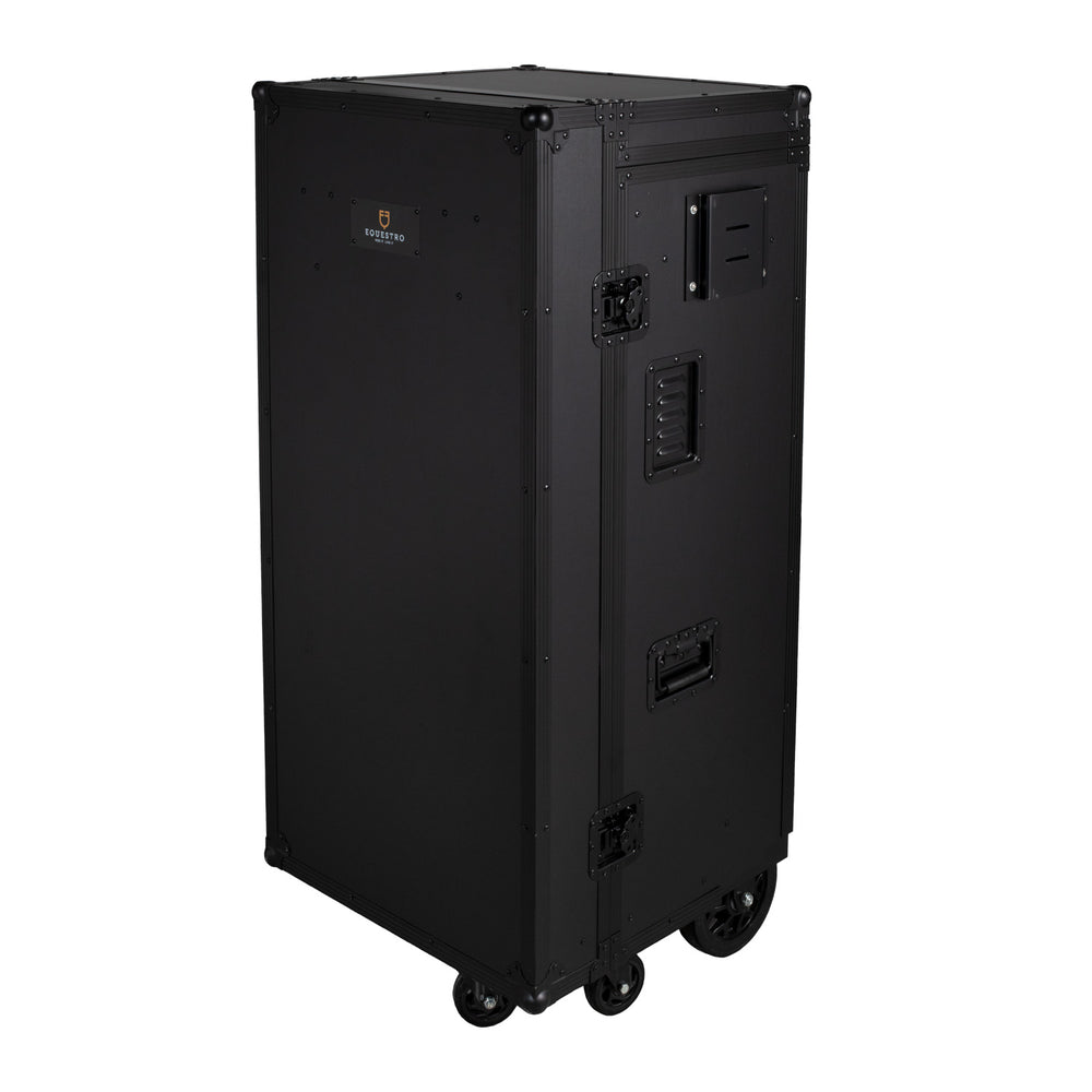 Equestro black hardware saddle cabinet ETS 02101