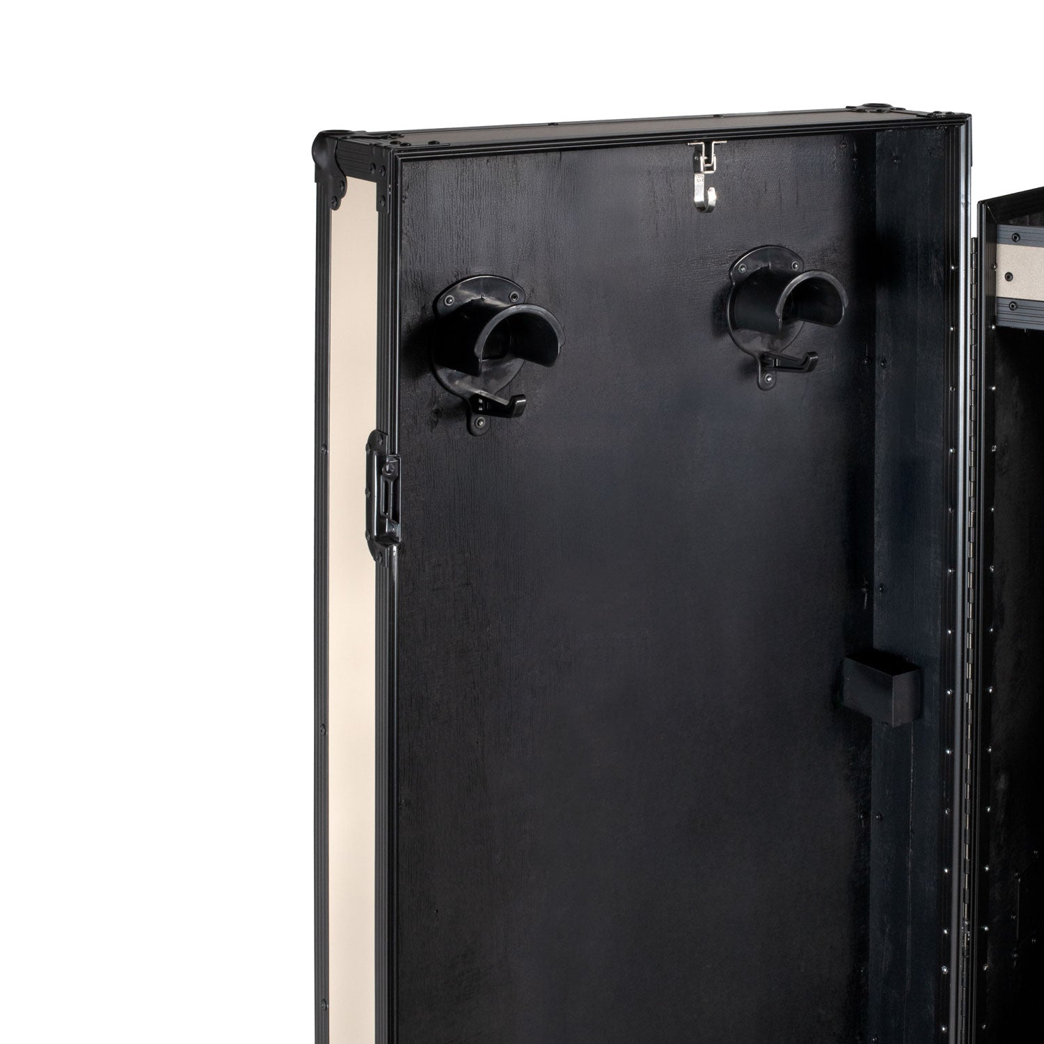 Equestro black hardware saddle cabinet ETS 02101