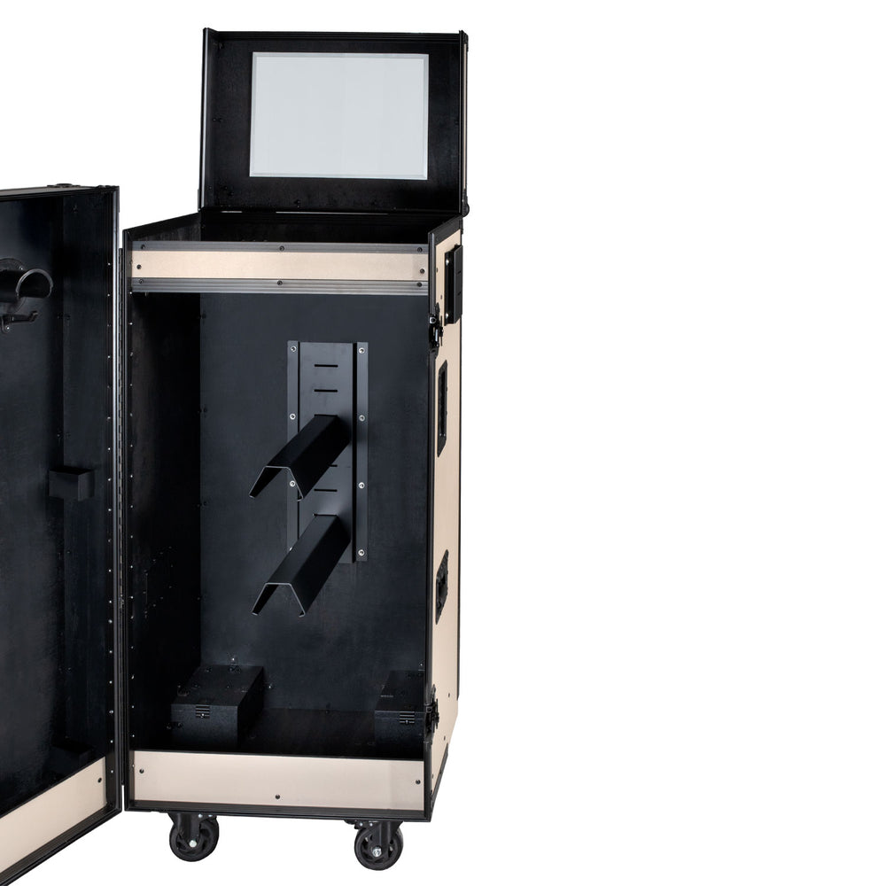 Equestro black hardware saddle cabinet ETS 02101