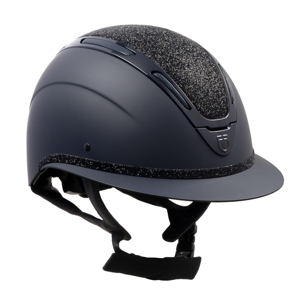 Equestro Women's Apocalypse helmet matte shell and rhinestones homologation EN 1384-2023 etw 02017