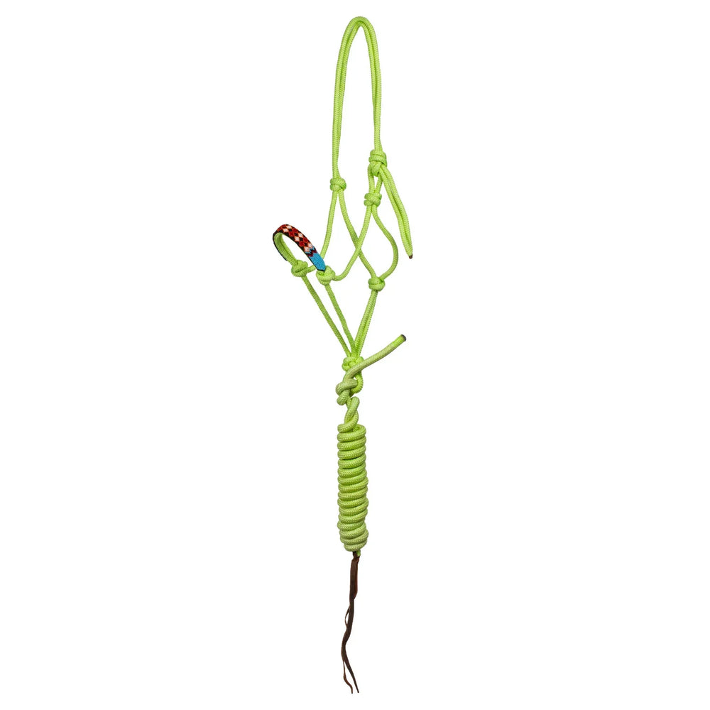 Licol en corde nouée Pool avec longe PLH03017