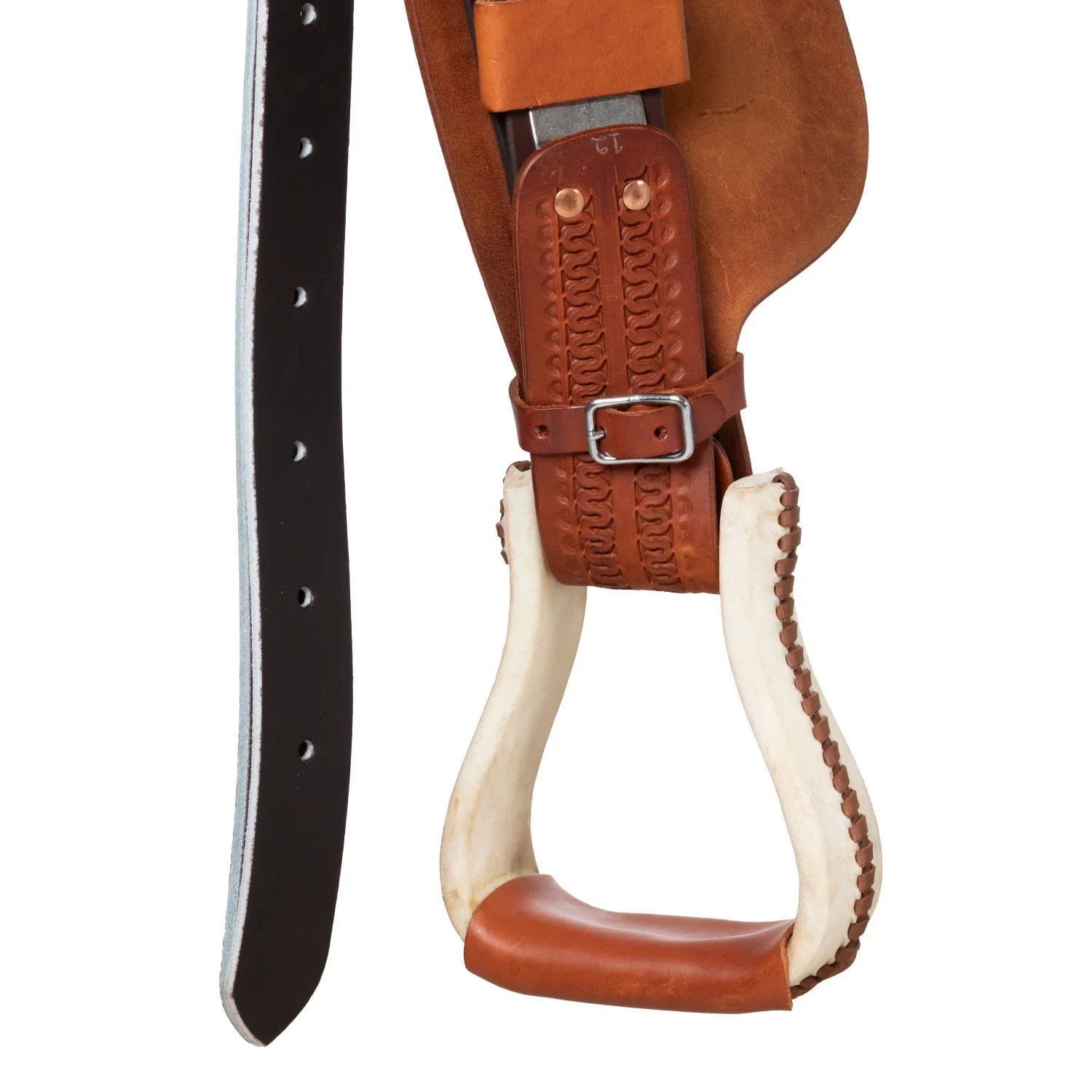 Pool's colored seat rawhide 5020 barrel saddle SE 0075