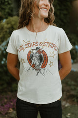 T-shirt Rodeo Quincy à rayures et étoiles