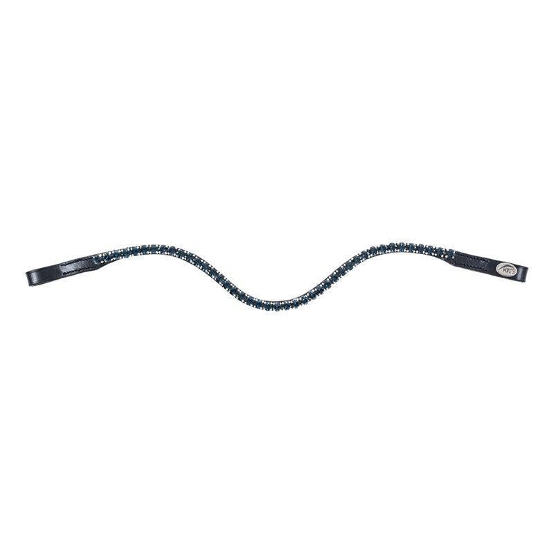 HFI V shape browband with strass - HorseworldEU
